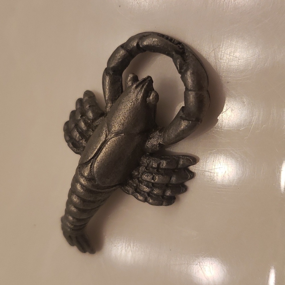 Spoontiques Pewter Vintage Miniature Collectible Lobster 1 3/4"
